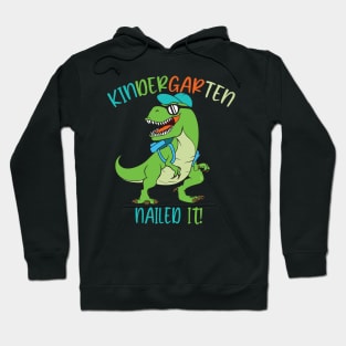 Dinosaur Kindergarten Nailed It Graduation Kids Hoodie